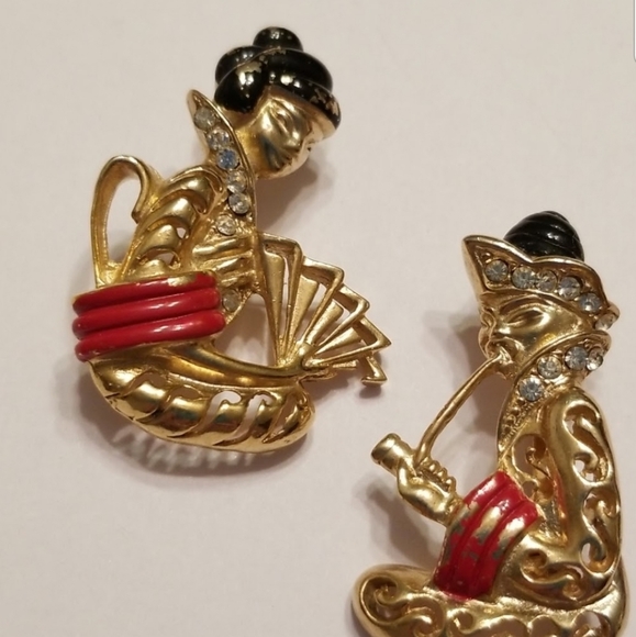 Unmarked Jewelry - Vintage Pins Bundle of 2